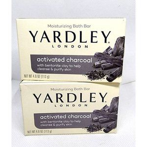 Lot Of 2 Yardley London Moisturizing Activated Charcoal Soap